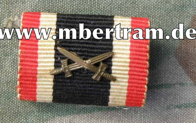 1er Bandspange: Kriegsverdienstkreuz 2. Klasse 1939