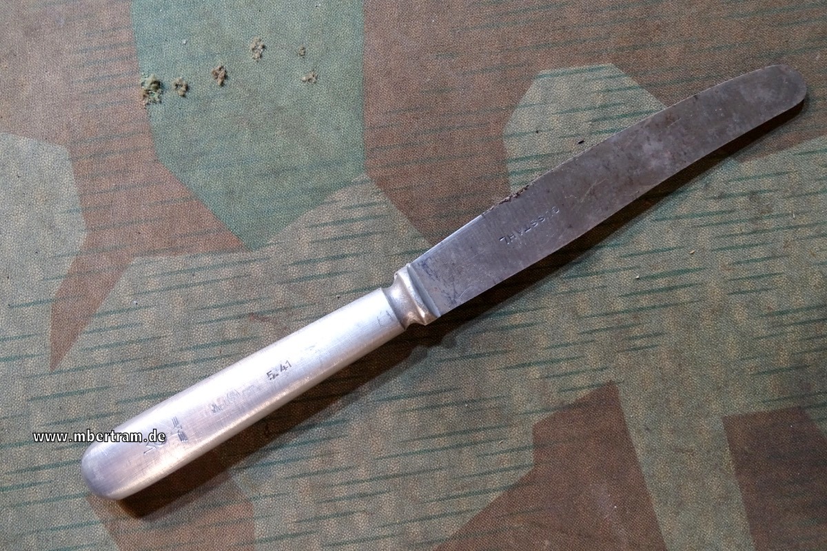 Kantinenmesser der Kriegsmarine mit KM Adler, Alugriff, 1941