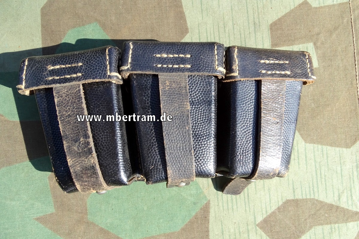 3er K 98 Patronentasche Herstellercode 1943, Zustand 1-2
