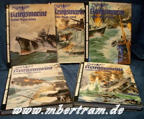 5 Bände "Die Kriegsmarine".