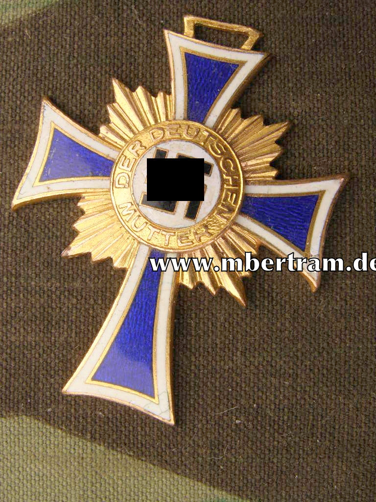 Mutterkreuz in gold, ohne Band