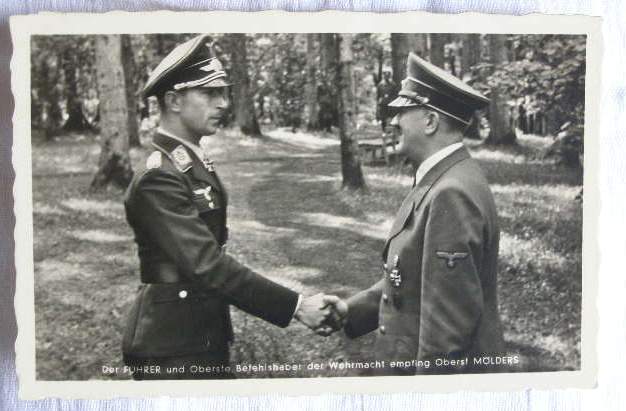 "Der Führer und Oberst Mölders", Propaganda-Postkarte