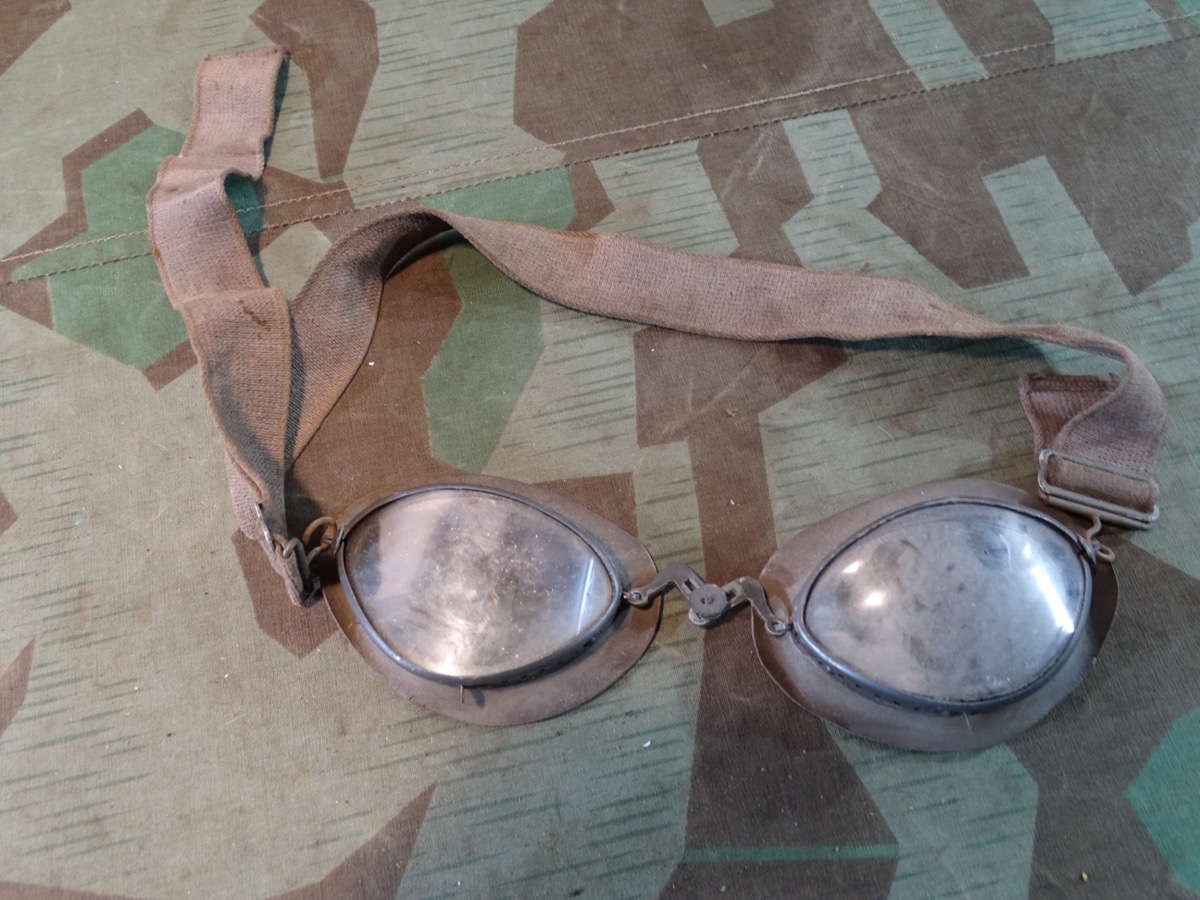 Kradmelder Brille mit auswechselbaren Gläsern, Wehrmacht, 1941