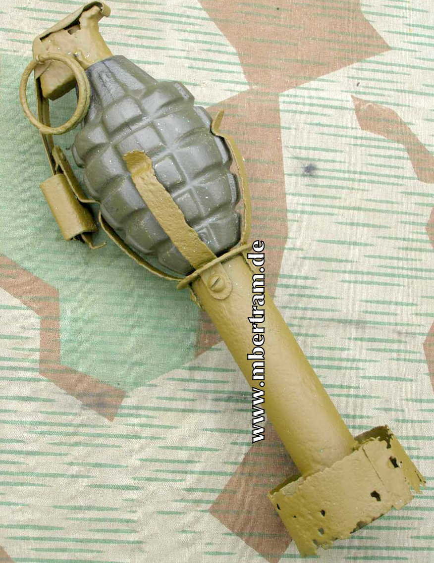 US Eier-Gewehrgranate MK II, 2. WK, in Werfer Adapter- M1
