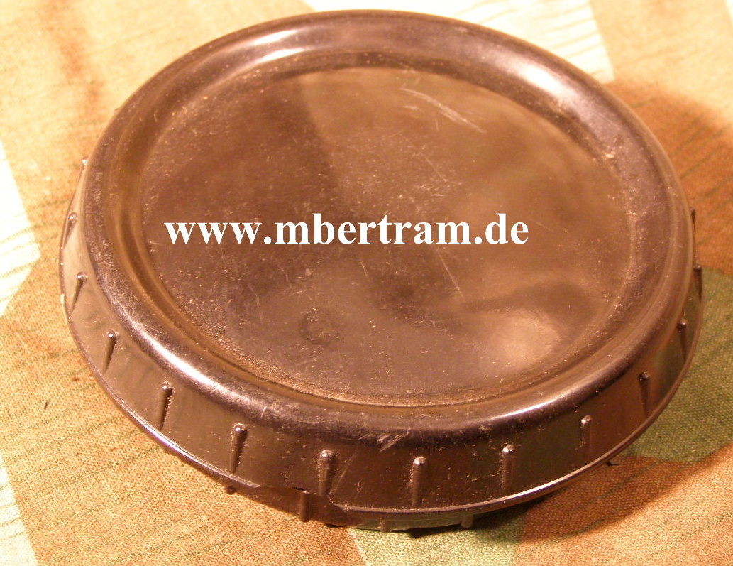 Wehrmachts Butterdose, gebrauchter Zustand, dunkelbraun