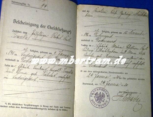1982-7 Dokumente: Arb.buch, Militärpass 1WK, Wehrpass 2.WK