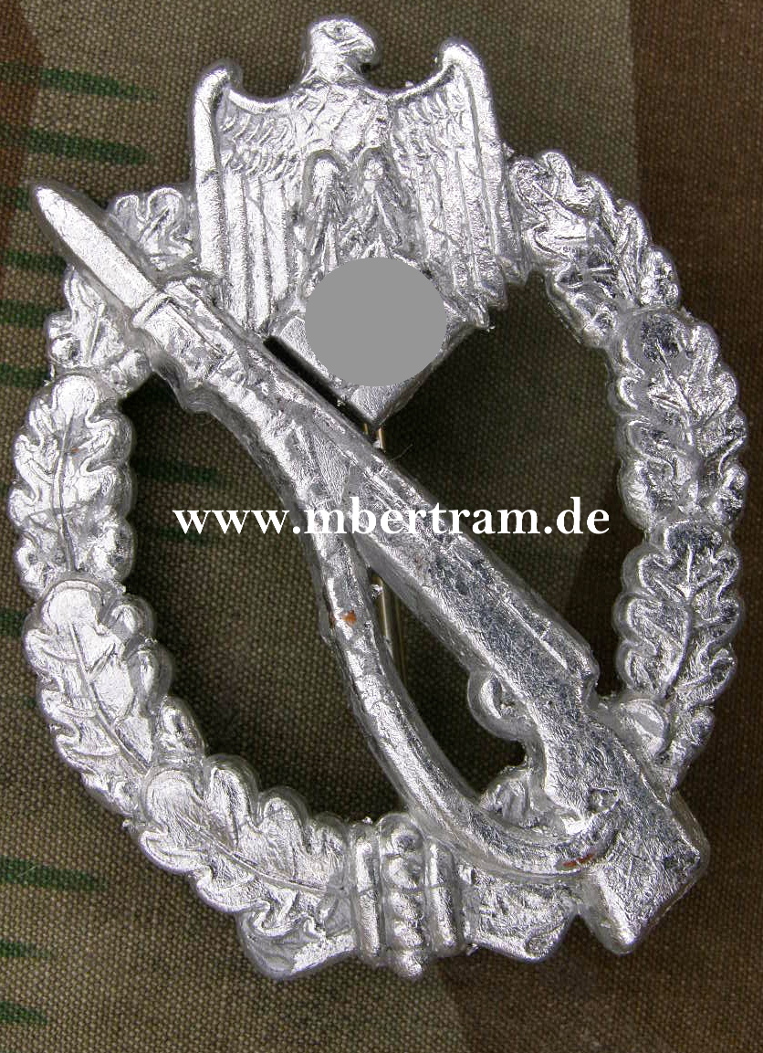 Infanterie Sturmabzeichen in Silber. Feinzink