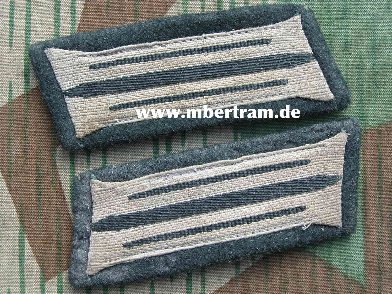 Paar Einheits Kragenspiegel Mannschaften Wehrmacht Heer
