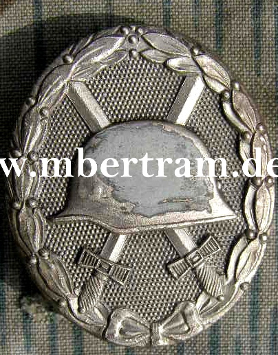 Verwundeten Abz.in Silber, 65 Klein und Quetzer, entnazt.
