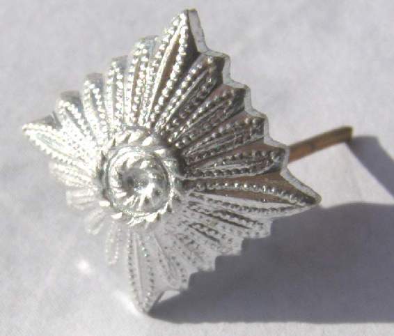 Silberne Rangsterne f. Schulterklappen 13mm, Splinte, Alu