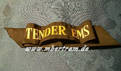 Bundesmarine Mützenband, "Tender Ems"