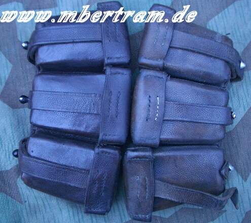 Paar LW K98 3er Munitionstaschen gleicher Hst.: C. Ackva 1937