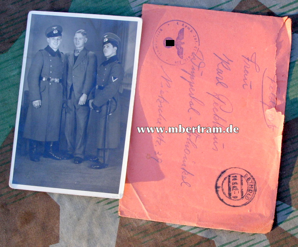 Gefr. WH, Säbel, Schirmmütze, Mantel. 4.Inf. Ers. Btl. 236