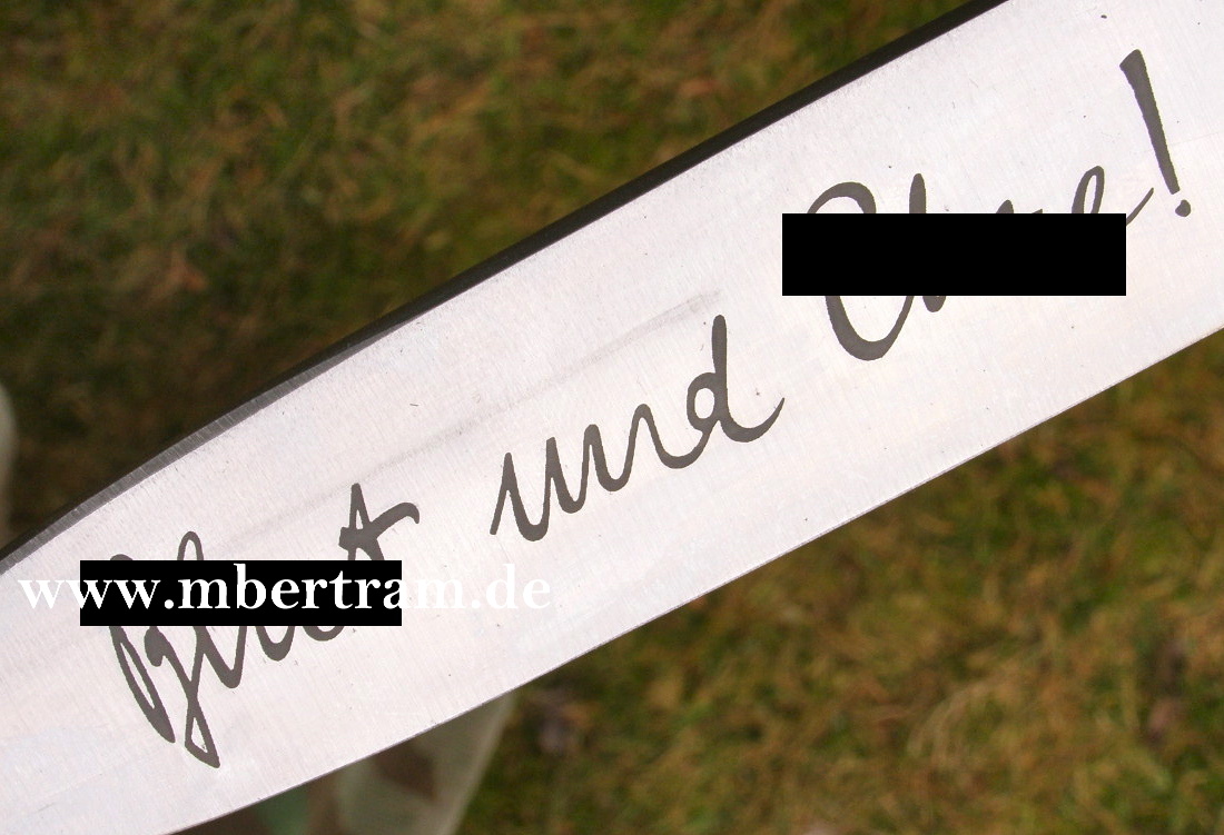 Replik, HJ Dolch / Fahrtenmesser. Devise " Blut und Ehre "