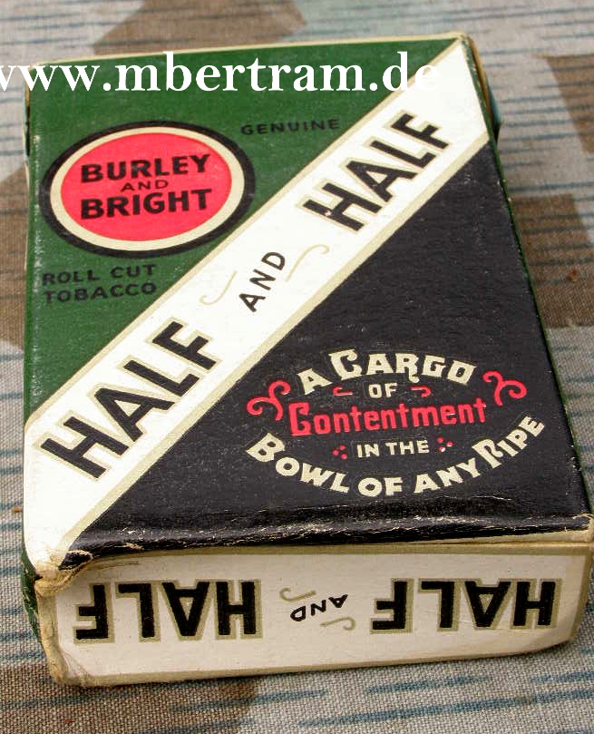 Pfeiffen- und Zigarettentabak der US Army um 1944/45.