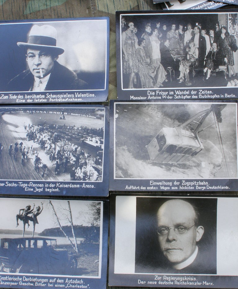 26 Pressefotos Postkartengr., Highlights der 20/ 30er Jahre