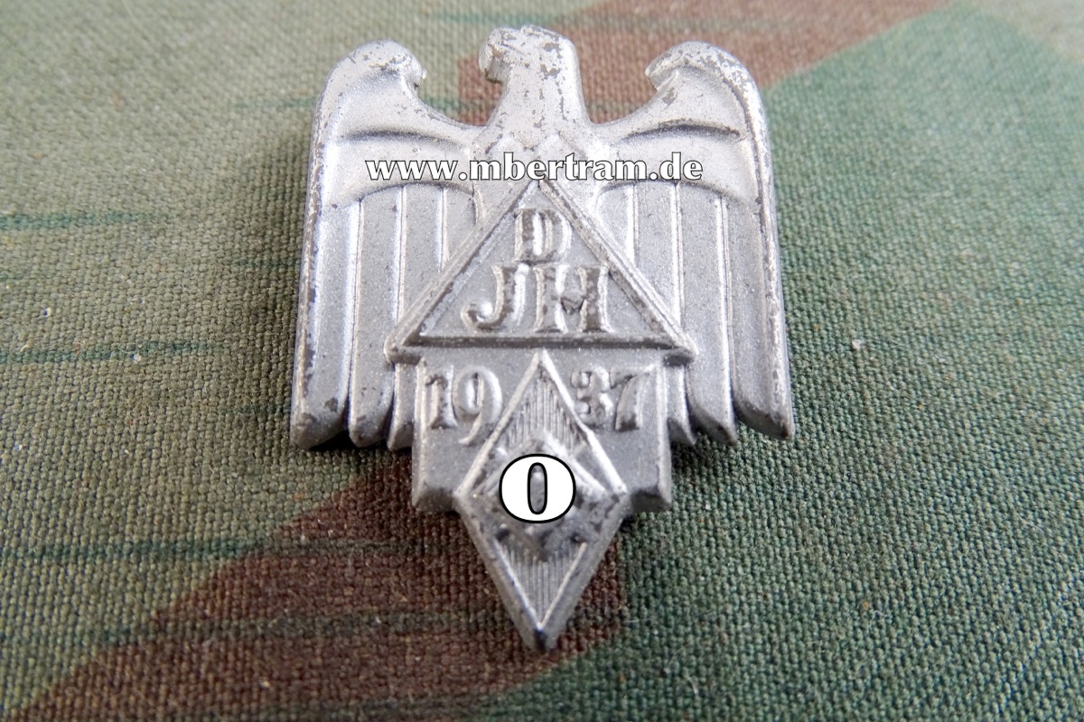 DJH - Deutsche Jugendherbergen 1937 , Blechabzeichen, an Nadel