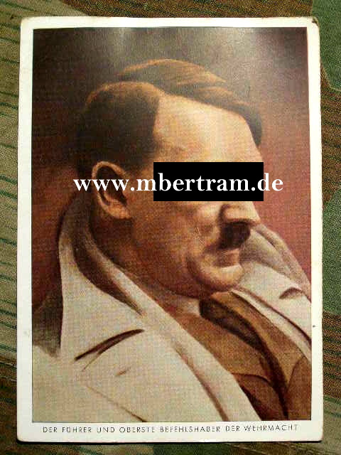 Propagandapostkarte A.Hitler, Denkspruch, ungelaufen