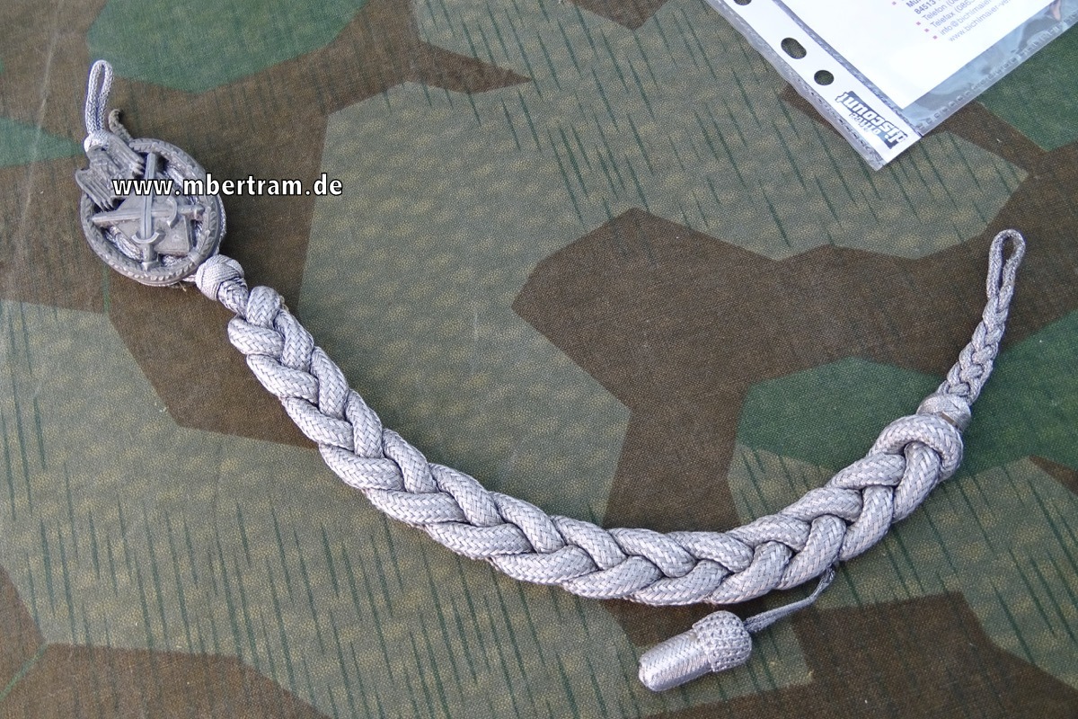 Wehrmacht Heer - Schützenschnur neuer Art Infanterie  mit Expertise
