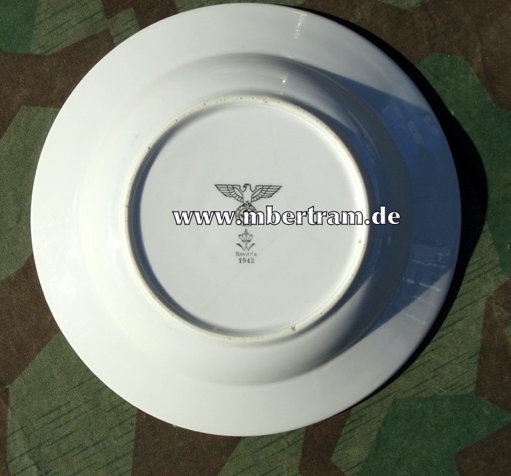 Wehrmacht Suppenteller, Adler, Wallendorfer, Bavaria, 1942