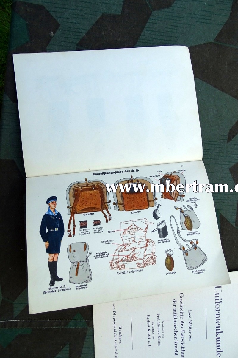 Die Uniformen der HJ. Amtliche Uniformtafeln 2. Aufl. 1934, SELTEN !!