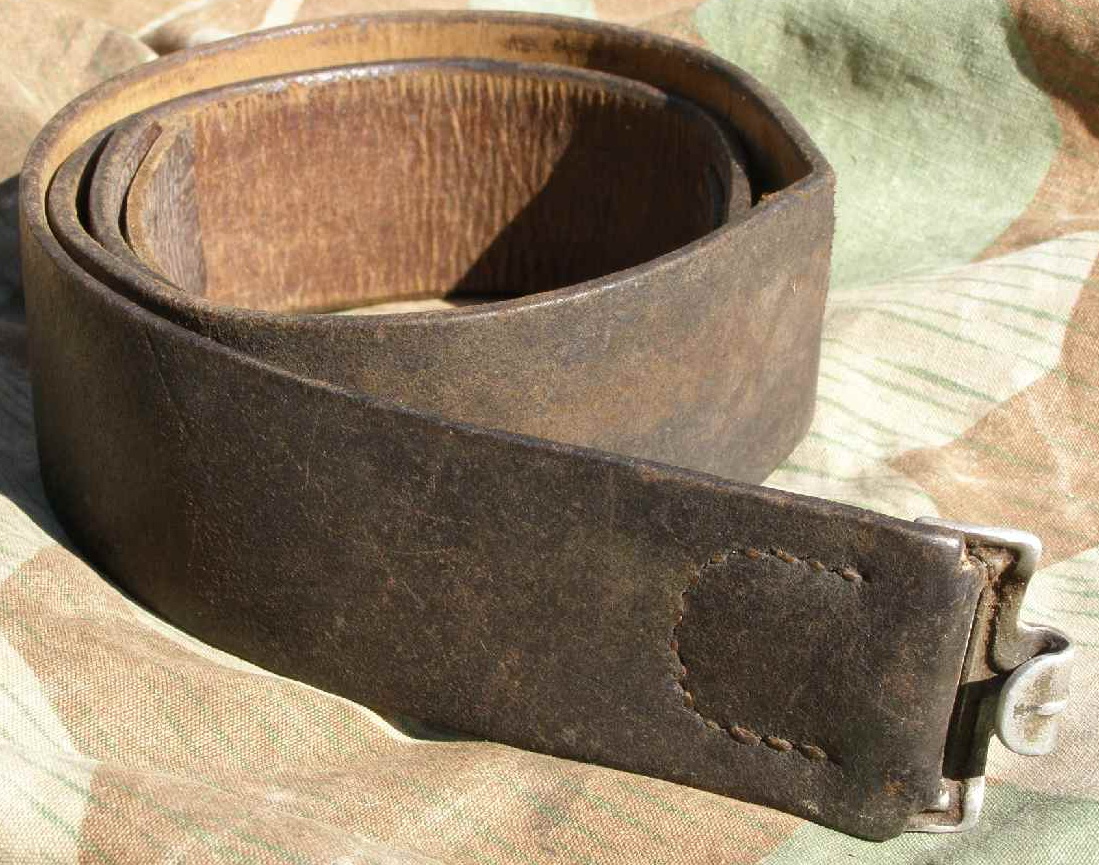 Wehrmacht od. SS Koppelriemen, Aluschliesse, 90cm