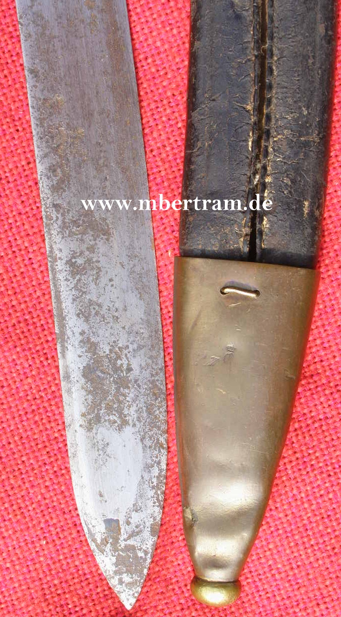 10365-5 Preußen Seitengewehr M 64 . Lederscheide