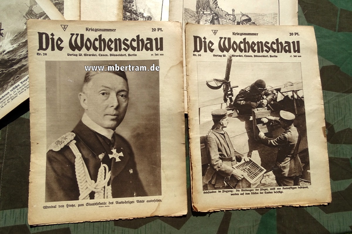 Die Wochenschau- 13 Hefte, 1. Weltkrieg