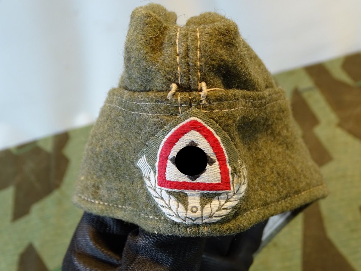 Reichsarbeitsdienst Schiffchen für Mannschaften und Unterführer kpl. mit Effekten, Juli. 1941. 