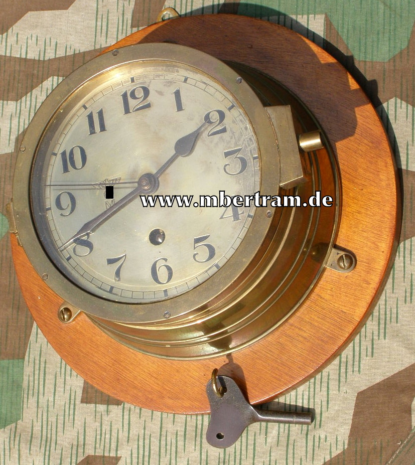 Kriegsmarine große U-Boot Borduhr um 1939.