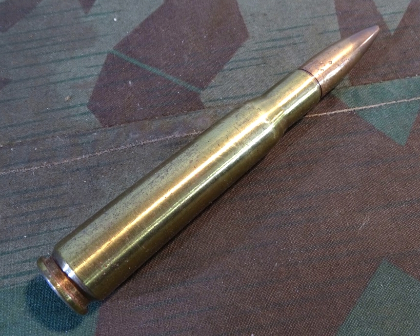 Alliierte Flugzeug Deko Bordwaffen Munition,  schweres 13,2mm MG,  1944