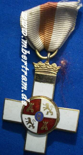 Spanien, Militär Verdienstkreuz, 1. Klasse, 3. Modell 1939