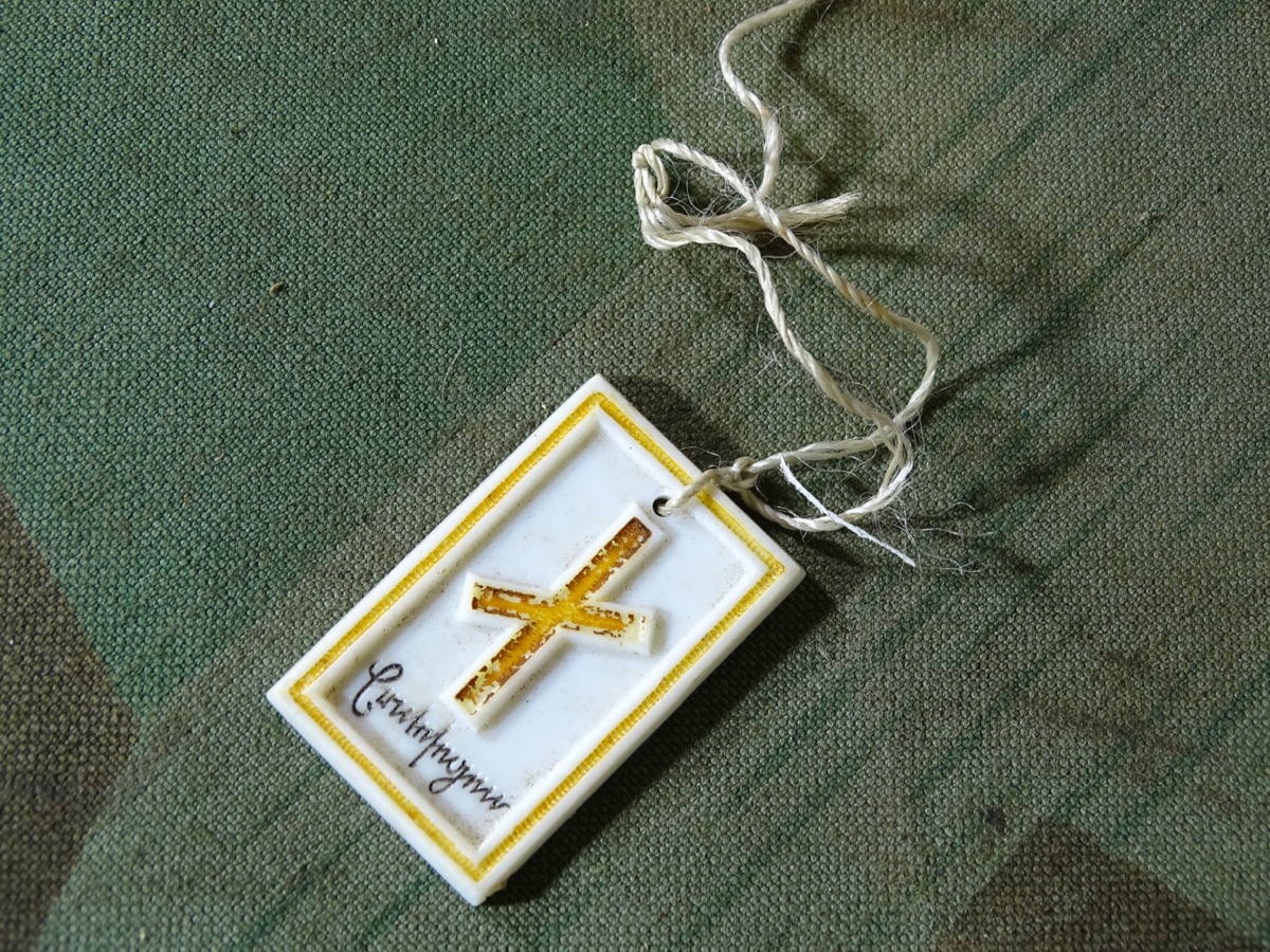 Winterhilfswerk WHW 1940  'Germanische Runen- Blut -Boden'. "Erntesegen " Rune, Kunststoffabzeichen