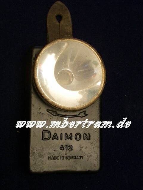 Signaltaschenlampe 40er Jahre, Daimon, Wehrmacht