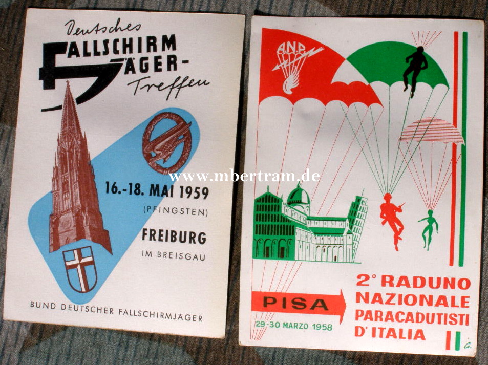 RAMCKE, Bernhard. Gen. Fallsch Jg., Signatur März 1958