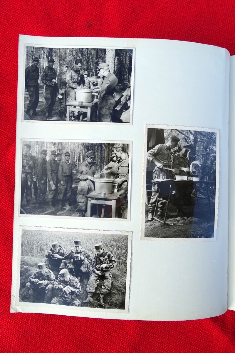 Fotoalbum , frühe Bundeswehr, Tarnanzüge, Panzer, Hubschrauber, Noratlas, Borgwart