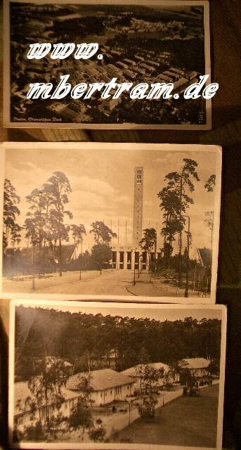 3 Karten Olympiade 1936 " Olympisches Dorf u.Glockenturm