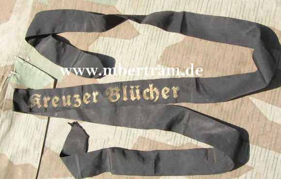 Mützenband Kriegsmarine "Kreuzer Blöcher "