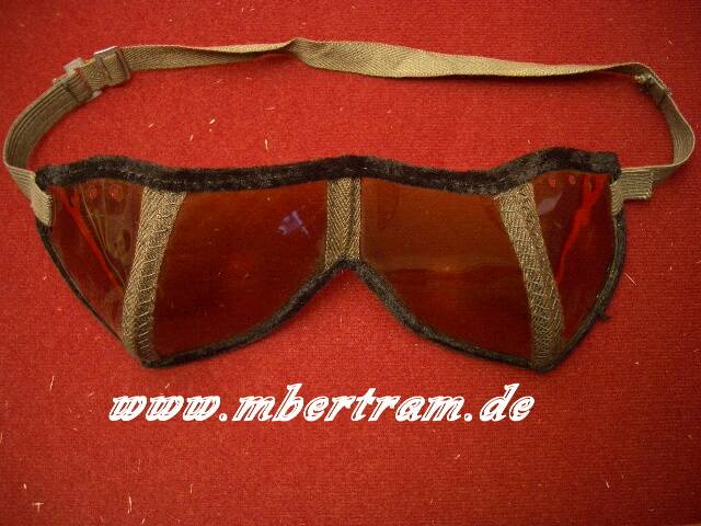 Wehrmacht Staubbrille/ Kradfahrerbrille. Augenschützer 42