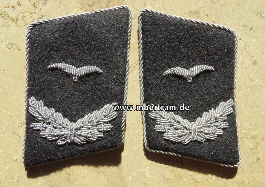 Paar Kragenspiegel Luftwaffe, Leutnant RLM Reichsluftfahrtministerium