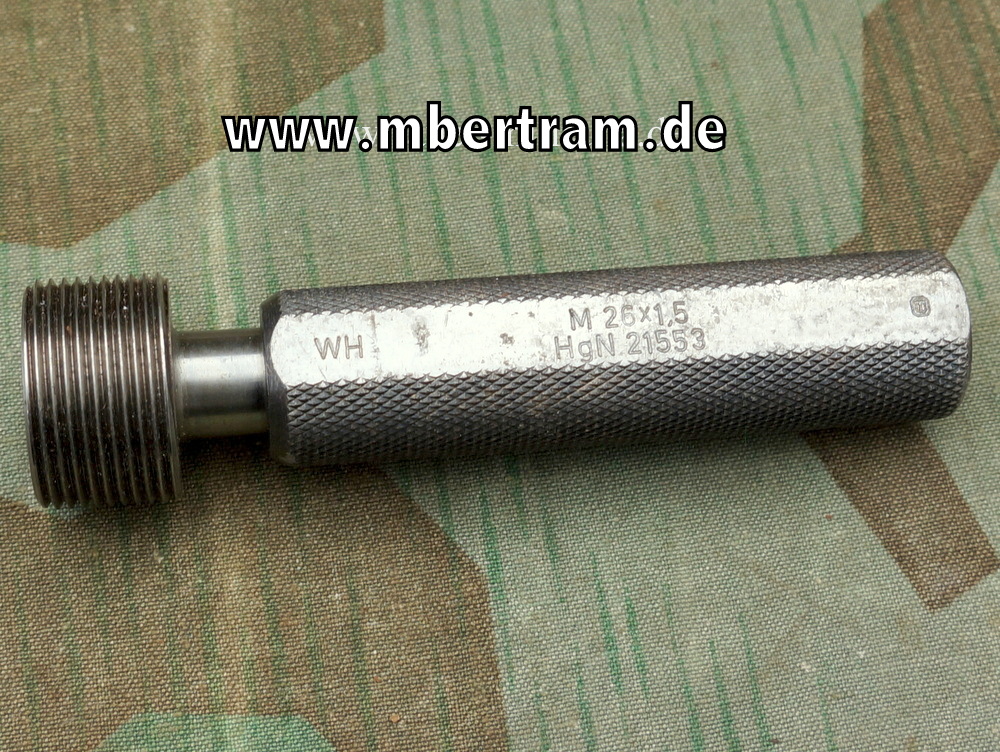 Wehrmacht Waffenmeister Gewindelehre M 26 x 1,5