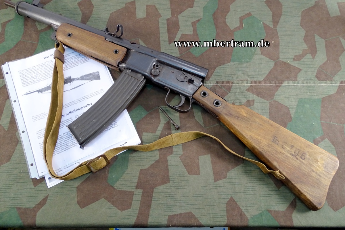 Extrem seltene Deko Gustloff-Volkssturm MP 507, Mai 45 !! , Stgw. 44 Magazin