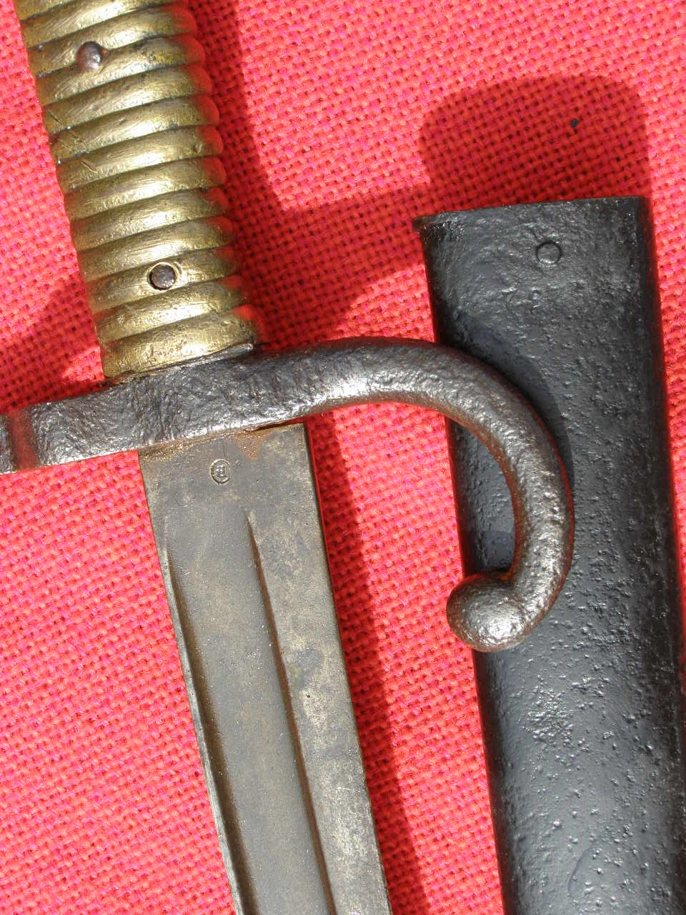 10286-9 Frankreich Säbelbajonett M 1866, Herstellermarke WKC