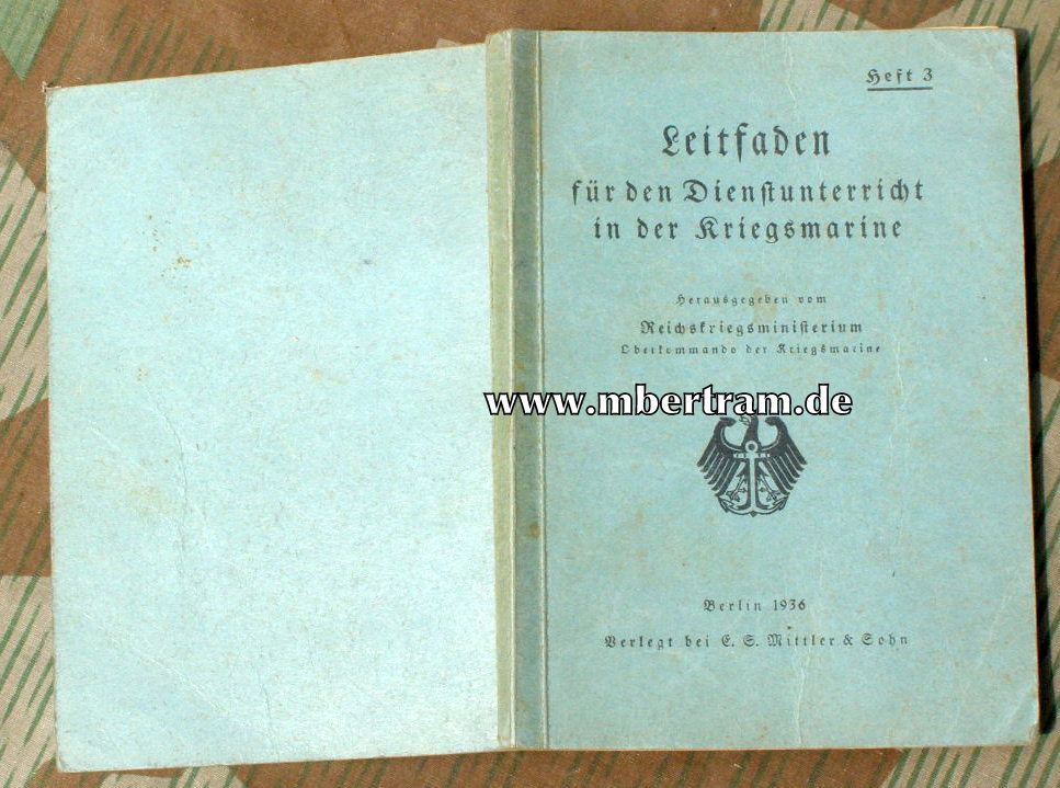 Leitfaden für den Dienstunterricht i.d. Kriegssmarine, 1936