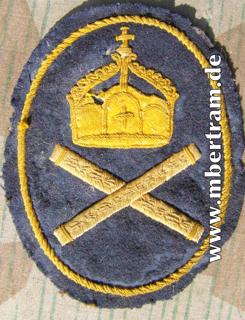 Ärmelabzeichen e. Bootsgasten, Kaiseryacht Hohenzollern