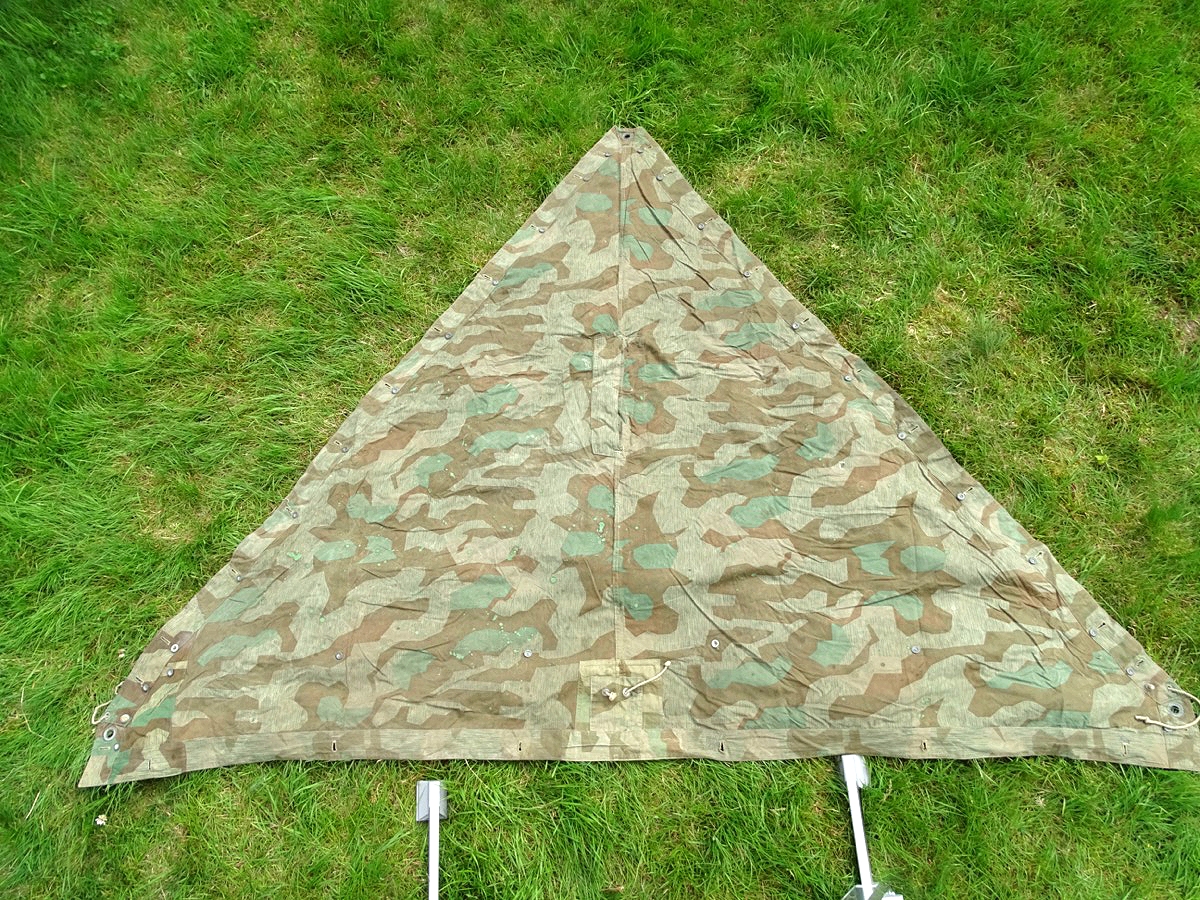 Dreieckszeltbahn Wehrmacht, Splitter Tarnmuster, um 1944 (10)