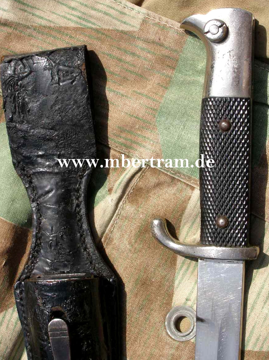 Wehrmachts Ausgeh Seitengewehr KS 1898, mit Koppelschuh