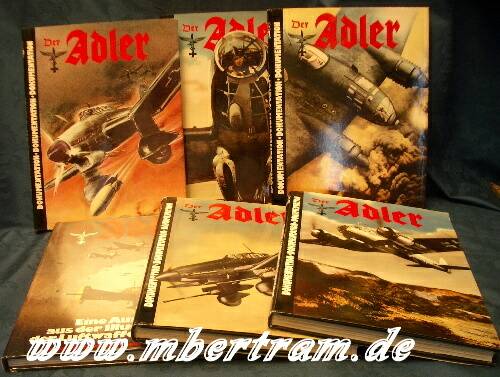 6 Bände Der Adler Nachdruck d.Truppenzeitschrift der LW
