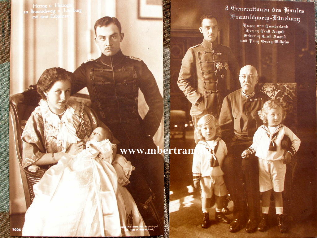 2x Herzog Ernst August von Braunschweig mit Familie
