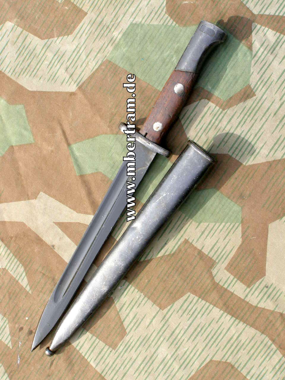 Jugoslavisches Bajonett für K 98, sehr gut erhalten. Nrgl.